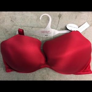 New Cacique Red Plunge Bra 46DD